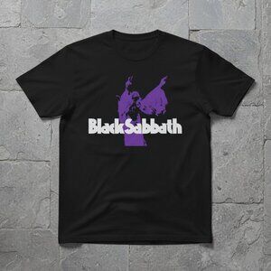 Black Sabbath Logo Graphic Tee – Purple Gothic Rock Band T-Shirt | Vintage
